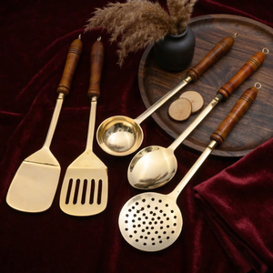Decorative and Functional Tableware Custom Logo Engraved Brass <b>Spoon</b> from perfect enterprises - Product Image 1