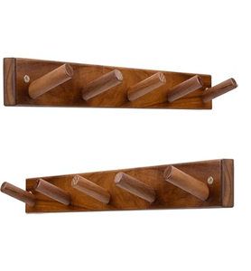 <b>Wall</b>-Mounted Wood Coat Hanger Top Price <b>Wall</b> Hanging Hat Hanger Bedroom Wooden Hanger Rack And Railling Coat Hanger - Product Image 1