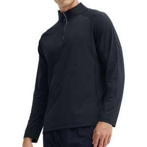 Chemise de sport à manches longues et fermeture éclair Virrus pour homme, respirante, à séchage rapide, pour l'entraînement, la course à pied et la performance athlétique - Product Image 1
