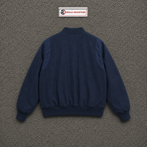 แจ็คเก็ตวาร์ซิตี้สีน้ำเงินกรมท่าพรีเมียม คุณภาพพรีเมียม เสื้อคลุมลำลอง ผ้าคอร์ดูรอย คอปกพับได้ ทรงปกติ สำหรับฤดูใบไม้ร่วง สีพื้น - Product Image 6