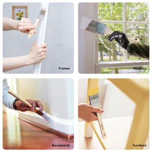 Hot bán cho thị trường cơ bản mập mạp sơn bàn chải Shortcut TRIM góc Sash bàn chải với gỗ xử lý 2 inch - Product Image 4