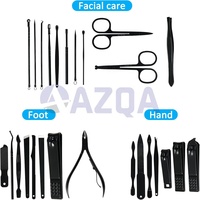 Kit de manucure et de pédicure en gros avec outils de soin des ongles pour salon et usage domestique ensemble complet de manucure et de pédicure de toilettage