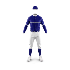 Custom Made Anti-Bacterial 100% Polyester <b>Baseball</b> Uniform for Men Designed in Pakistan Front Logo for Training Matches Team - Product Image 1