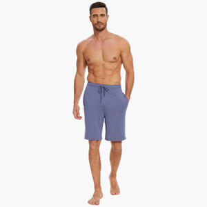 Shorts personnalisés pour hommes en coton biologique, pantalon de pyjama léger en maille, bas de pyjama, vêtements de détente, grandes tailles - Product Image 4