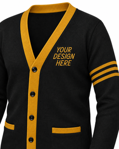 Custom Women's V-Neck Cardigan Sweater Knitted Button Front Long Sleeve With Logo <b>Patch</b> Autumn Winter Casual Wear - Product Image 6