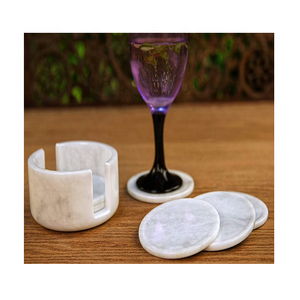 Nueva llegada de piedra de mármol de alta calidad Nuevo diseño Posavasos de tamaño personalizado a bajo precio - Product Image 3