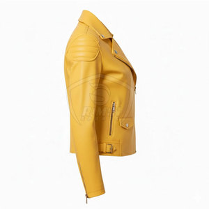 Veste en cuir pour femme automne-hiver, meilleure qualité, veste en cuir pour femme la plus vendue, prix bas, veste en cuir véritable pour femme - Product Image 3