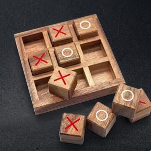 กระดานไม้ Tic Tac Tac Toe | เกมปริศนาไม้ทำมือสำหรับทุกวัย - Product Image 3