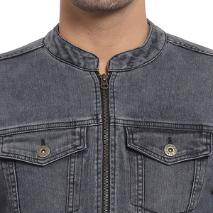 2024 <b>Top</b> Trending High Street Style Men's Denim Jacket High Quality Wholesale Blank Jackets for Winter Low Prices - Product Image 4