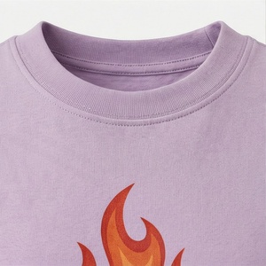 Women's Lavender <b>Flame</b> Print 2 Piece Shorts Set Short Sleeve T <b>Shirt</b> and Above Knee Shorts Casual Loose Fit Spring Summer Wear - Product Image 4
