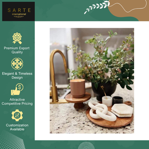 Decoración de Lujo para el Hogar de la Mejor Calidad, Pieza Decorativa Hecha a Mano con Mármol Moderno, Impermeable y Ecológico, Cadena Decorativa para Vida de Descanso - Product Image 6