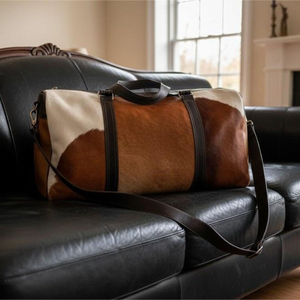 Proveedor mayorista de bolsas de viaje de cuero vacuno hechas a mano de primera calidad, proveedor de equipaje de viaje personalizado OEM para exportación, calidad premium - Product Image 3