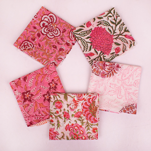 Handmade Craftjaipur Floral Cotton Bandana Block Printed Eco-Friendly Airflow Breathable Unisex Scarf <b>Head</b> <b>Wrap</b> 21x21 Inches - Product Image 3