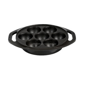 Direct <b>Sale</b> Manufacturer Best Price Cast Iron Paniyaram <b>Pan</b> Home Commercial Kitchen Use Inspired <b>Induction</b> Pattern Cookware <b>Set</b> - Product Image 2