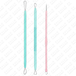 Kit de soins du visage professionnel 3 pièces en acier inoxydable, extracteurs d'acné et de points noirs, ensemble de nettoyage des pores du visage 3 pièces en acier inoxydable - Product Image 6