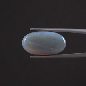 Wholesale White Natural Opal Loose Gemstone 8.92 Carat Oval Cut 21x11.5mm IGI Certified Hand Cut <b>Polished</b> Light <b>Waxing</b>/Oiling - Product Image 1