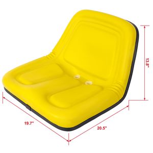Asiento de Tractor de Lujo Color Blanco Compatible con John Deere, Kubota, Allis Chalmers, Bobcat, Case IH, Ford - Product Image 2