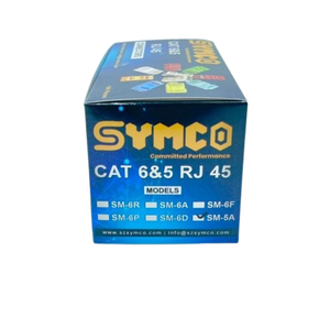 Symco ขั้วต่อ Cat5 SM-5A (ทอง1U) ปลั๊กอีเทอร์เน็ตโมดูลาร์8P8C ที่มีประสิทธิภาพสูงขั้วต่ออีเธอร์เน็ต RJ45 - Product Image 1