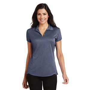 Camiseta Polo para Mujer, Modelo L576, Color Heather - Product Image 3