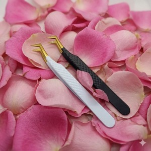 Pince à épiler professionnelle en acier inoxydable pour extensions de cils, haute précision, antistatique, applicateur pour cils volumineux - Product Image 3