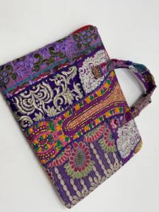 Patchwork recycled embroidered <b>bags</b> OEM wholesale manufacturer for custom bulk orders and worldwide exports. - Product Image 3