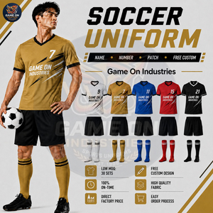 ชุดฟุตบอลคุณภาพสูงปี 2026 พร้อมตัวเลือกโลโก้ทีมแบบกำหนดเอง พิมพ์ลายแบบ Sublimation รับผลิตแบบ OEM & ODM ชุดกีฬาระบายอากาศได้ดี - Product Image 5