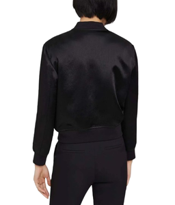 New Latest Style Custom Made Logo Oversized Women Satin <b>Varsity</b> <b>Jacket</b> Breathable Plus-Size High School Uniform <b>Jacket</b> - Product Image 2