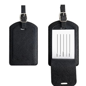 Smooth Finish Full Grain Leather Travel Tags Scratch Resistant Genuine Leather Labels for Designer Luggage LTG-0316 - Product Image 3