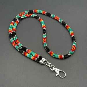 Collier bohème coloré à perles, porte-clés élégant et cordon pour badge d'identification pour femmes à prix avantageux - Product Image 6