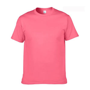 Camisetas informales ajustadas para hombre, diseño de cuello redondo de manga corta de algodón orgánico 100% con estampado de pantalla en blanco y seda, patrón sólido - Product Image 5