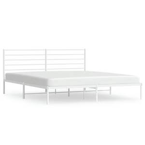 Base de Cama Doble de Acero Blanco, Rectangular, Metálica - Product Image 2