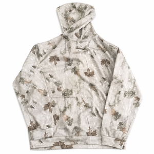 Sudadera con Capucha de Camuflaje Desértico para Caza |   Sudadera con Capucha Personalizada para Exteriores |   Sudadera de Forro Polar con Estampado de Hojas Premium - Product Image 1