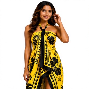 OEM ODM microfiber Sarong Women <b>Beach</b> <b>Wrap</b> tropical palm Lightweight Cover Up Skirt Tropical Island Resort Fashion New Arrival - Product Image 1