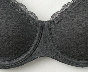 Soutien-gorge gris non rembourré pour femme, doux et confortable, soutien quotidien, design sans armatures, tissu respirant, bretelles réglables - Product Image 6
