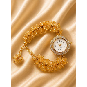 Wholesale Quartz Natural Crystal Chips Watch Bracelets Feng Shui <b>Mascot</b> Figurine Unisex Real Touch Home Decoration Business Gift - Product Image 5