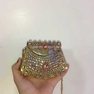 กระเป๋าคลัทช์ขนาดเล็กสุดหรู พร้อมงานประดับ Kundan ทำมือ เหมาะสำหรับงานแต่งงาน งานปาร์ตี้ และงานเฉลิมฉลองต่างๆ - Product Image 2