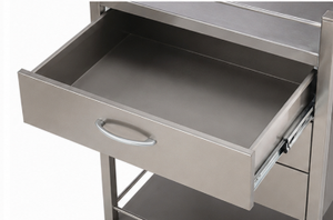 Carrito de Laboratorio de Acero Inoxidable para Hospital, Diseño Cuadrado Portátil, Personalizable y Duradero - Product Image 3