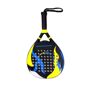 Raqueta de Pádel con Gráfico Dinámico de Llama de Carbono 12K, Forma de Lágrima, Núcleo Suave de Eva - Product Image 5