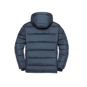 Chaqueta de hombre con cuello alto, chaqueta de invierno, chaqueta formal con cuello alto, de lona, impermeable, a prueba de viento, transpirable, para hombre. - Product Image 3