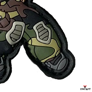 Patchs en caoutchouc PVC 3D adhésifs à bordure surpiquée, couleur et taille personnalisées, service OEM pour chapeaux et vêtements d'extérieur, vente en gros - Meilleures ventes - Product Image 4