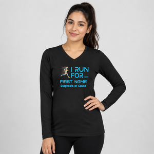 Camiseta Deportiva de Poliéster para Mujer | Ropa Deportiva de Secado Rápido con Cuello en V y Manga Larga para Ejercicio, Gimnasio, Yoga y Actividades al Aire Libre - Product Image 3