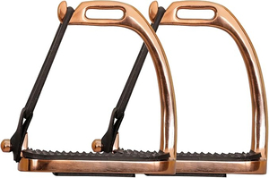 Estribos de Seguridad de Material Sólido para Montar a Caballo, Lenza Peacock Rose Gold, Equipo de Protección Antideslizante para Tobillos, Equipo Ecuestre - Product Image 4