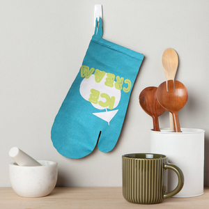 Gants de four 100% coton biologique imprimés, écologiques, super doux, extra durables, au prix d'usine, exportateur en Inde - Product Image 1