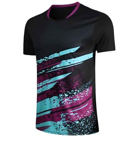 Modern Style Customizable Front Logo Men 100% Polyester Breathable Tennis Badminton <b>Table</b> Tennis Set And Tennis Uniform - Product Image 3