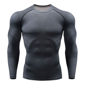 Rashguard à manches longues pour homme, design personnalisé, MMA, vente en gros, Rashguard à manches longues, 200g polyester - Product Image 1