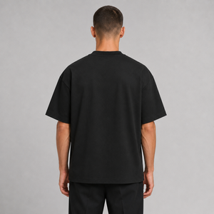T-shirt jersey streetwear homme surdimensionné personnalisé 300 GSM, 100 % coton, manches courtes, col rond, écologique et respirant - Product Image 6