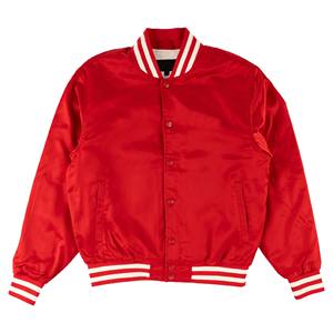 Veste bomber en satin Varsity Letterman à manches longues, personnalisable pour homme, pour le sport et l'université - Product Image 1
