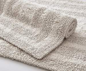 Tapis de bain au design moderne à motif shaggy, absorbant l'eau et antidérapant, en polyester lavable, fait main pour la maison et l'hôtel - Fabriqué en Inde - Product Image 4