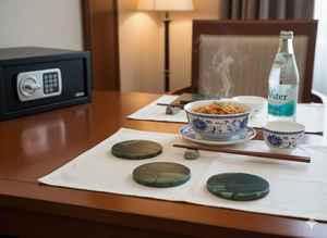 Juego de Posavasos de Jade Verde Pulido, Decoración de Mesa de Lujo, Artículos para Bebidas Hechos a Mano - Product Image 6