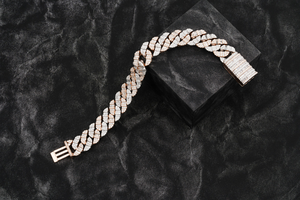 Bracelet cubain tendance en argent sterling 925, style diamant glacé, bijoux unisexe pour looks streetwear - Product Image 4